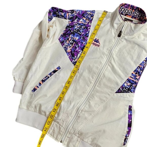 Vintage Kappa Windbreaker Jacket, Full Zip, 80's, Patterned, Streetwear - Picture 5 of 10